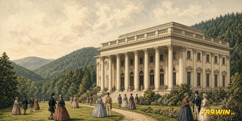 789win: Kurhaus Baden-Baden với hàng cột Corinth bên rìa Rừng Đen thế kỷ 19