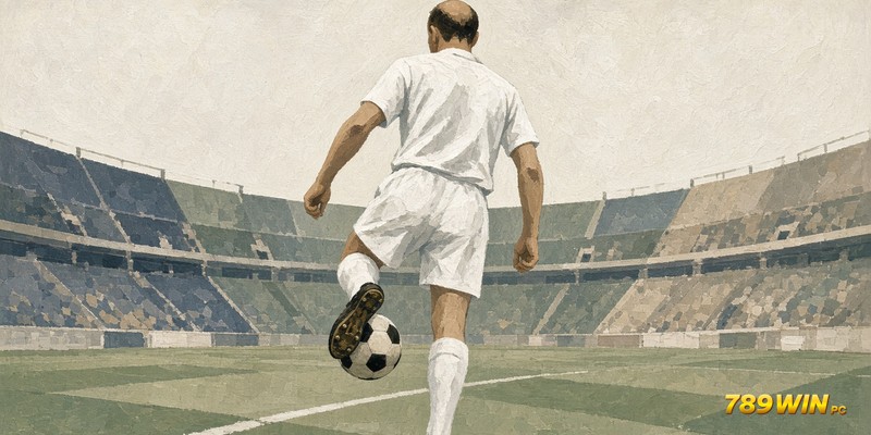 Tranh minh hoạ Zidane khống chế bóng – 789win